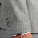 English Laundry Men's Ultra Slim Fit Grey Pinstrip