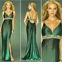 Emerald Ombre Evening Dresses by Gigi