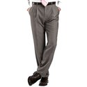 Dockers® Gray Sharkskin Pleated Dress Pants