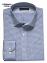 Classic fit non-iron micro-check shirt By BR 