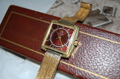 gawestcoast8 : VINTAGE Mens HORMILTON WATCH Electra 25 SWISS Gold Band