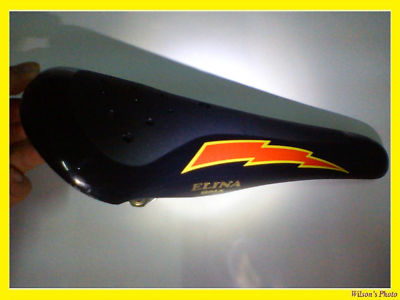 us_bicycle_shop : NOS BLACK ELINA LIGHTNING BOLT SEAT OLD SCHOOL BMX