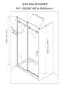 PICKUP LOS ANGELES Modern Frameless Glass Shower S