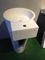 sink 17" 18" Modern Bathroom Pedestal Sink Round V