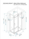 PICKUP LOS ANGELES Modern Frameless Glass Shower S