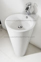 sink 17" 18" Modern Bathroom Pedestal Sink Round V