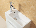 Vanity Sink 20" small narrow short WHITE modern ba