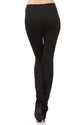 Solid skinny knit pant with stud applique and cont