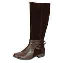 Tye front riding boot