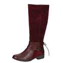 Tye front riding boot