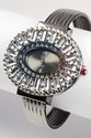 Oval Crystal Bangle Watch.