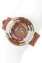 ROUND JEWEL HEAD WATCH