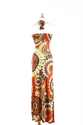 HALTER NECK PRINT MAXI DRESS