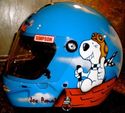 NHRA JOE AMATO Helmet SNOOPY Red Baron Top Fuel RA