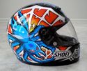 Motorcycle Racing Helmet Worn Used AWESOME SPIDER