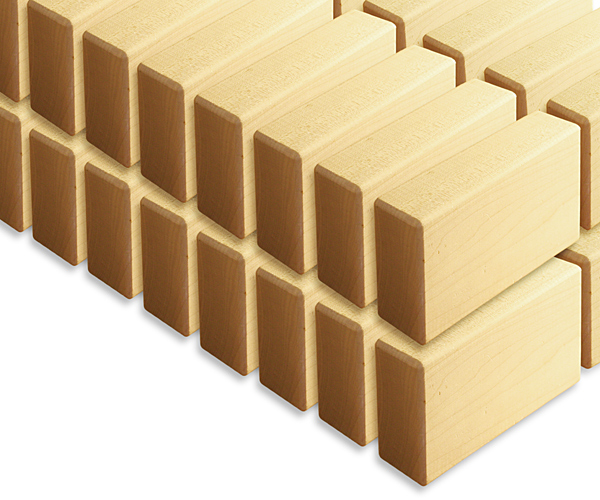 Solid Hard Maple Building Blocks