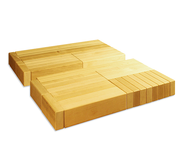 Natural Wood Building Blocks Solid Maple Blocks Set for Kids Building Blocks  Set Unit Blocks Set Wooden Blocks Set Preschool Blocks 