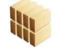 Photo of CP401 8 Basic Units Standard Unit Wooden Blocks in Hard Rock Maple