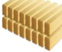 Photo of CP103 16 Double Units Standard Unit Wooden Blocks in Hard Rock Maple