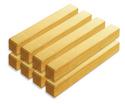 Photo of CP409 8 Double Pillars Standard Unit Wooden Blocks in Hard Rock Maple