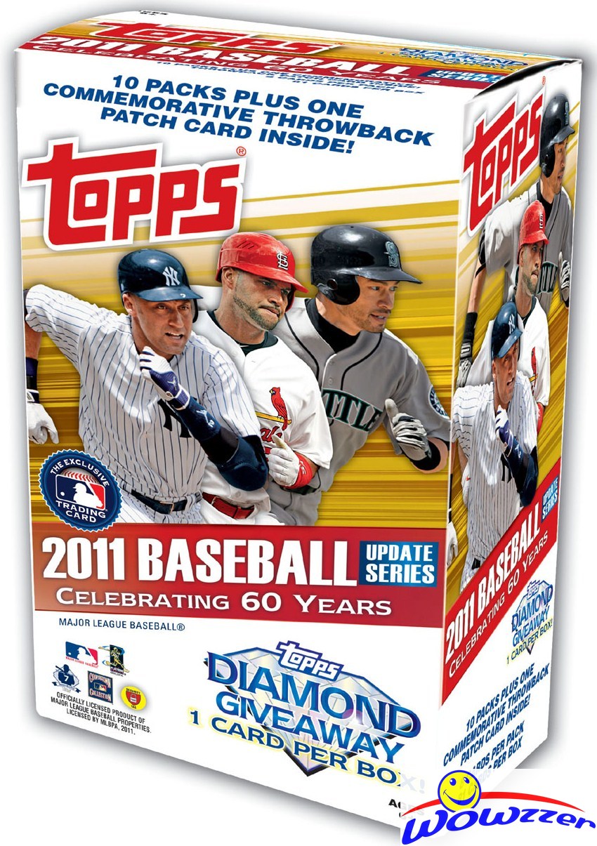 2011 Topps Update Baseball EXCLUSIVE Blaster Box-PATCH-Mike Trout RC Yr ...