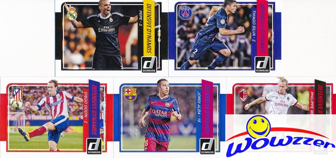 2015 Donruss Soccer Clean Sheets Complete Insert Set 10 Cards