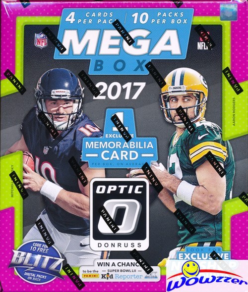 レア BB 50連荘 & ラオウ超級天証明書セット 2017 Donruss Optic Football HUGE 10 Pack MEGA BOX-MEM+10 Parallels