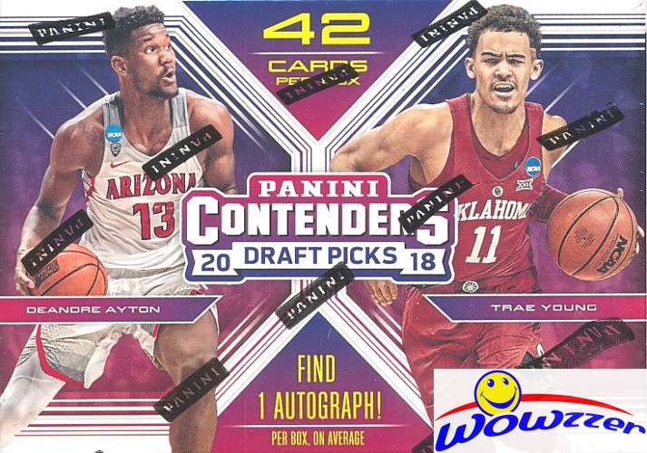 5 2018//19 Panini Contenders Draft Picks baloncesto Blaster Box-5 autógrafos!