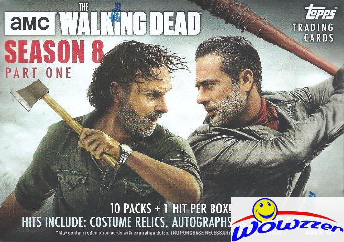 2018 Topps AMC The Walking Dead Season 8 Sealed 16 Box Blaster CASE-16 HIT !