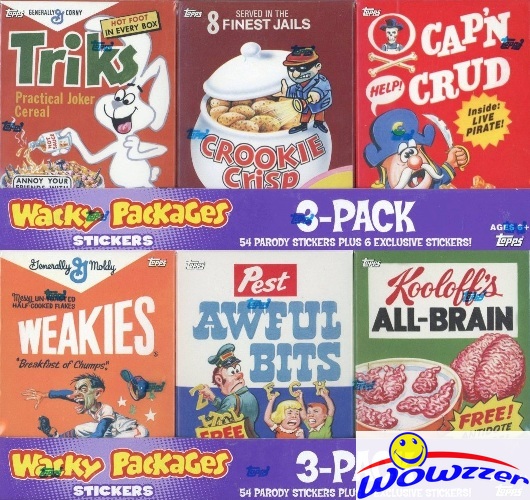 Topps Wacky Packages Cereal Factory Sealed Boxes(C1-C6) -2 Box Lot-120 ...