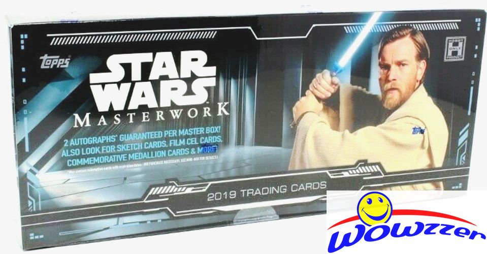 2 Autographs 2019 Topps Star Wars Masterwork Hobby Box 4 Packs Factory Sealed