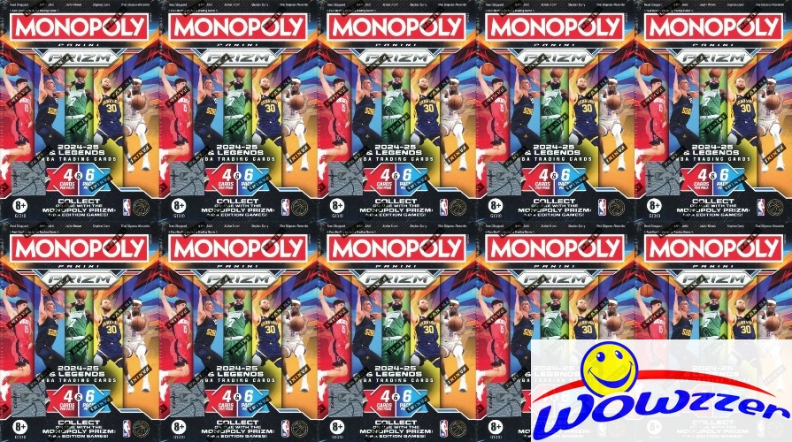 10) 2024/25 Panini PRIZM Basketball Monopoly Factory Sealed