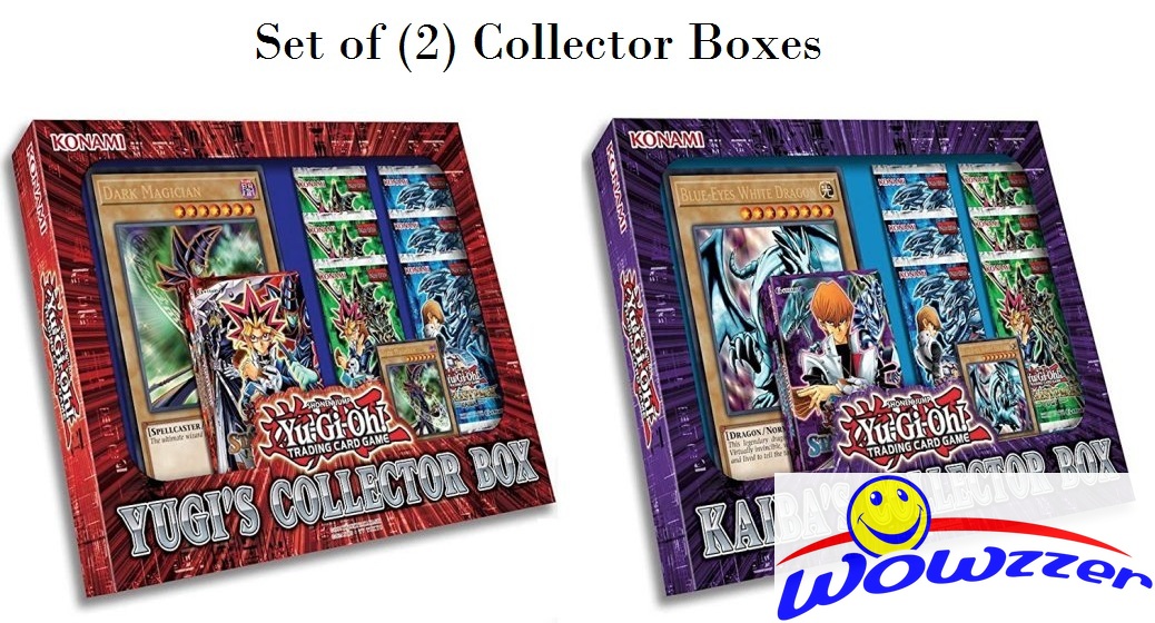 Yugioh Yugi’s & Kaiba’s Collector Box Set of (2) with 2 Decks+12 Packs+