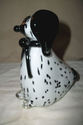 DALMATION DOG LARGE 6X5X3" HAND BLOWN GLASS PAPER 