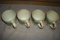 PALM TREE CERAMIC 4pc Set Large Coffee Tea or Soup