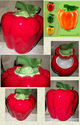 4 COLORS BEAUTIFUL BELL PEPPER CANISTER HANDPAINTE