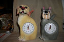 NEW ADORABLE SCHNAUZER DOG QUARTZ TABLE CLOCK WITH