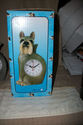 NEW ADORABLE SCHNAUZER DOG QUARTZ TABLE CLOCK WITH