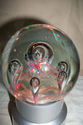 PRETTY HAND BLOWN GLASS PAPER WEIGHT BIG WATER DRO