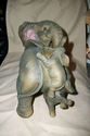 Hand Painted Mama ELEPHANT With 2 Babies playing o