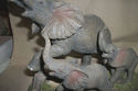 ELEPHANT FAMILY BEAUTIFUL HANDPAINTED 10 INCH COLL