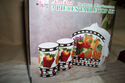 MIXED FRUIT CERAMIC SALT PEPPER NAPKIN SET HANDPAI