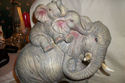 ELEPHANT BEAUTIFULLY HANDPAINTED 9 1/2 INCH COLLEC