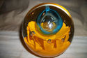  HAND BLOWN GLASS PAPER WEIGHT SEA BED & BIG BUBBL