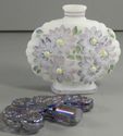 Fenton Hand Painted Art Glass Perfume 