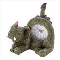 PLAYFUL ELEPHANT DESK CLOCK 12667