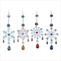 JEWELED SNOWFLAKE ORNAMENTS 34657