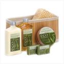 BAMBOO LEMONGRASS BATH BASKET 12992