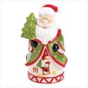 CHEERFUL SANTA COOKIE JAR 14524