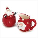 SANTA SUGAR & CREAMER SET 14288